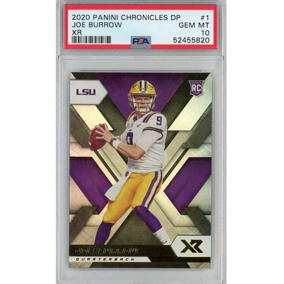 Graded 2020 Panini Chronicles Draft Picks Joe Burrow #1 XR Rookie RC Football Card PSA 10 Gem Mint
