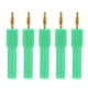 thumbnail image 1 of 5 piezas de conector banana de conversión de fuerte conectividad Buena conductividad Conector banana de conversión de 2 mm a 4 mm Verde, 1 of 9
