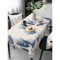 thumbnail image 6 of Blue Tulip Table Cloth, Spring Floral Rustic Summer Botanical Waterproof Tablecloth for Rectangle Tables, Reusable Washable Fabric Table Cover for Restaurant Kitchen Dining Tables 54"x108", 6 of 6