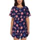 thumbnail image 1 of Balery American Stars Conjunto de Pijama para Mujer con Estampado, Dos Piezas de Manga Corta y Shorts, Ropa de Dormir Suave con Cuello Redondo y Bolsillos-3X-Large, 1 of 6