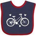 thumbnail image 3 of Inktastic Bicycle Cycling Bike Lover Girls Baby Bib, 3 of 4