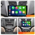 thumbnail image 3 of Torovo Android 12.0 Car Stereo Radio for H-yundai Verna 10-16 GPS Sat Navigation 9'' Touchscreen DVD Multimedia Player FM BT Receiver with 4G 5G Wifi SWC DSP Mirror Link Carplay M150S,D, 3 of 8