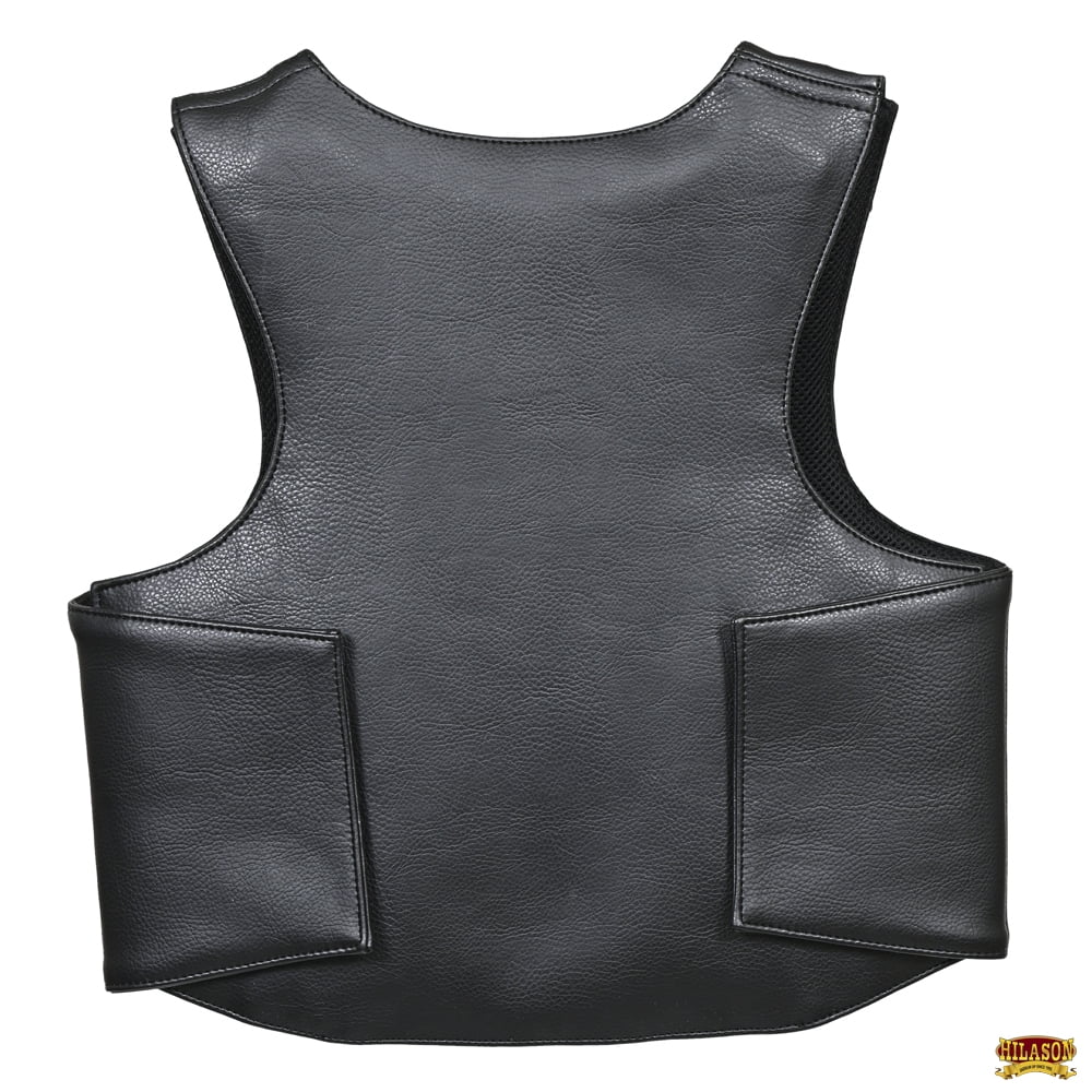 Hilason Kids Junior Youth Bull Riding Pro Rodeo Leather Protective Vest