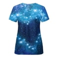 thumbnail image 5 of Fiudx Camisetas para Mujer Blusa de Manga Corta con Cuello En V para Mujer, Uniforme de Trabajo, Impresión de Bolsillo, 5 of 5