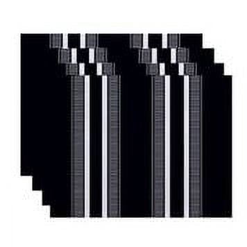 Simply Daisy 18" x 14" Dashing Stripe Stripe Print Placemat (Set of 4)