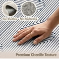 thumbnail image 6 of ODIKA 8'x10' Navy Blue Geometric Maze Washable Area Rug Modern Labyrinth Motif With Intricate Rectangular Border Durable, Non-Slip for Living Room, Under Sectional, Family, 6 of 7