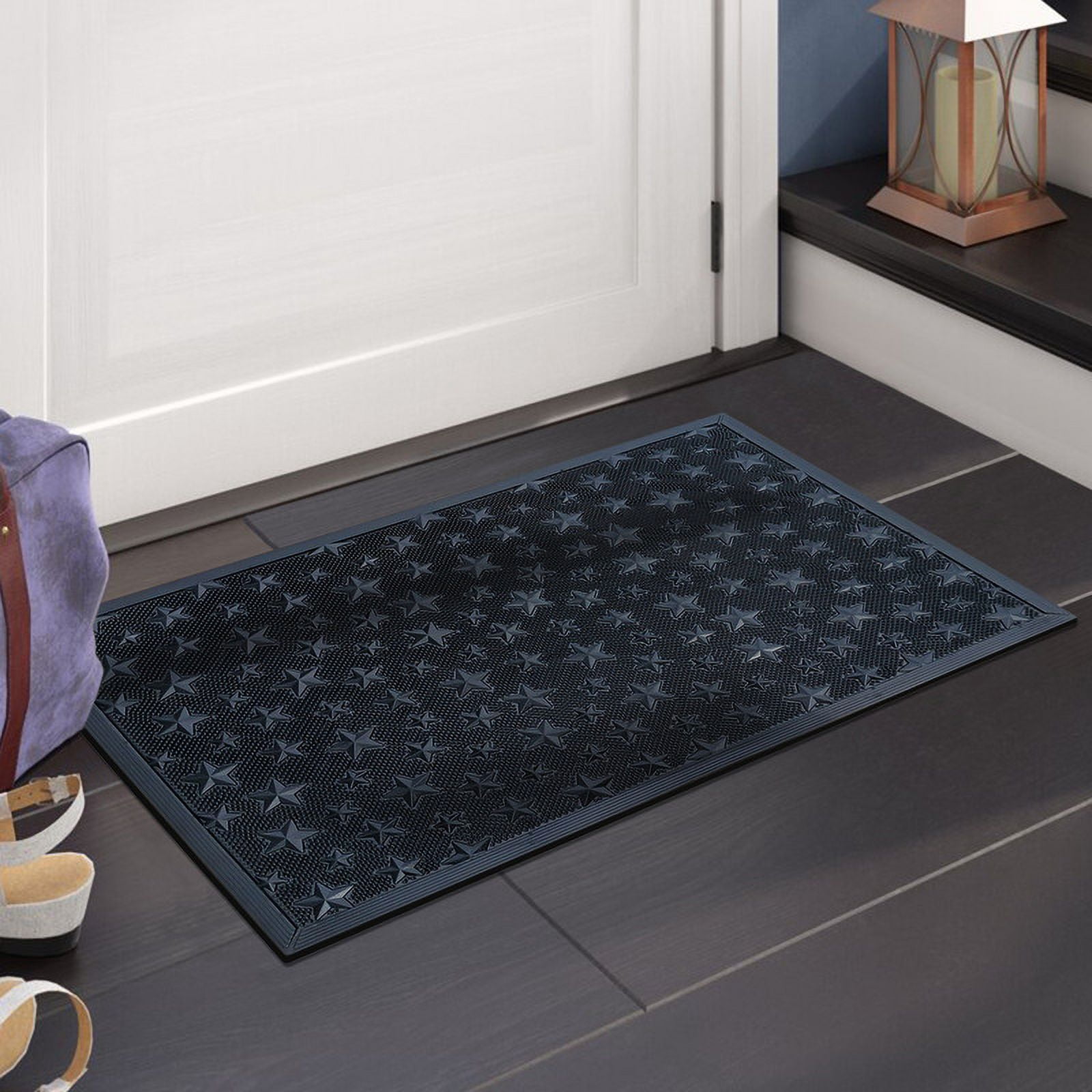 A1 Home Collections Rubber Pin Welcome Door Mats 24"x36" Welcome Doormat for Outdoor Entrance