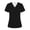 Black-A#3119M, variant on S-5XL Women Scrub Tops Plus Size V Neck Short Sleeve Nurse Working Uniforms with Pocket