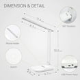 thumbnail image 5 of Wewdigi LED Desk Lamp with Adjustable Brightness Level for Eye Protection, Touch Controls, USB Charging, White, 5 of 6