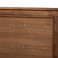 thumbnail image 5 of Bowery Hill Modern Wood King Size Platform Canopy Bed in Walnut Brown, 5 of 8