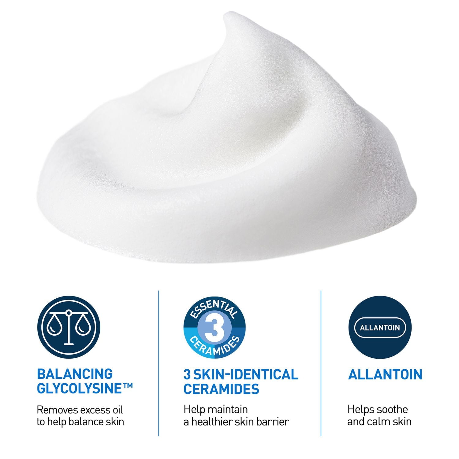 CeraVe Nettoyant Moussant Équilibrant, Gel Avancé avec Technologie Glycolysine pour Peau Normale à Mixte, 237 ml