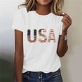 thumbnail image 6 of Maqroz 250 Anniversary USA Shirt Women 4th of July Shirts 1776-2026 250th Birthday T-Shirt "We the People" Short Sleeve Crew Neck Tops, 6 of 7