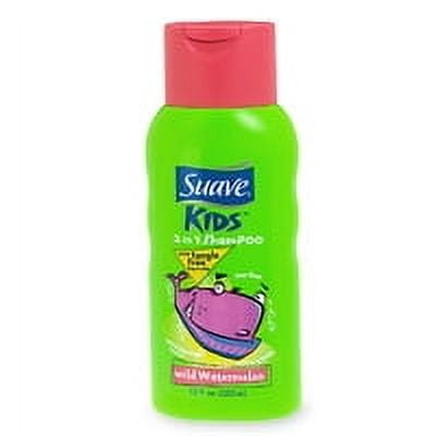 Suave For Kids 2 In 1 Tongle Free Shampoo, Wild Watermelon - 12 Oz, 2 Pack