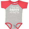 thumbnail image 3 of Inktastic I Love My Daddy with Hearts Boys or Girls Baby Bodysuit, 3 of 5