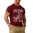 thumbnail image 4 of Havenx 1776 We the People American Flag Shirt for Men Crewneck Short Sleeve Shirts American Flag Design Fun Graphic T-Shirts Vintage Patriotic Summer Workout Classic Tee,Wine M, 4 of 6