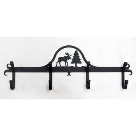 Village Wrought Iron Cb 22 Wall Mounted Coat Rack Hooks Village Wrought Iron Cb 22 Wall Mounted Coat Rack Hooks Moose