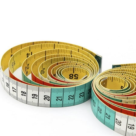

TureClos 60in Body Measuring Ruler Sewing Tailor Tape Measure Mini Soft Flat Ruler Centimeter Meter Sewing Measuring Tape