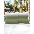 thumbnail image 4 of Outdoor Pillows Waterproof, Dark Sage Green Ombre Throw Pillows with Inserts Included, Modern Abstract Gradient Indoor Outdoor Decorative Lumbar Pillow for Bed/Couch/Patio 16"x16", 2Pcs, 4 of 8