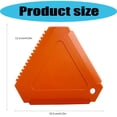 thumbnail image 3 of Car Ice Removal Tool with Highly Visibility Design Triangle Ice Scraper to Prevent Loss in Snow Environments, 3 of 9