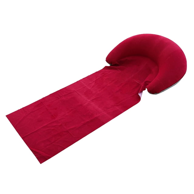 K-164 Red Waterproof Inflatable Beach Mat Headrest Portable Folding Picnic Camping Outdoor Rest