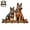 A, variant on Wooden Key Holder with 4 Hooks, Farmhouse Entryway Wall Mount Decorative Rack