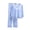 Sky Blue, variant on CQXIDFH Pajamas for Women Set Plus Size V-Neck Pajama Set with Built-in Support Long Sleeve Loose Casual Home Wear Lounge Sets Sleepwear