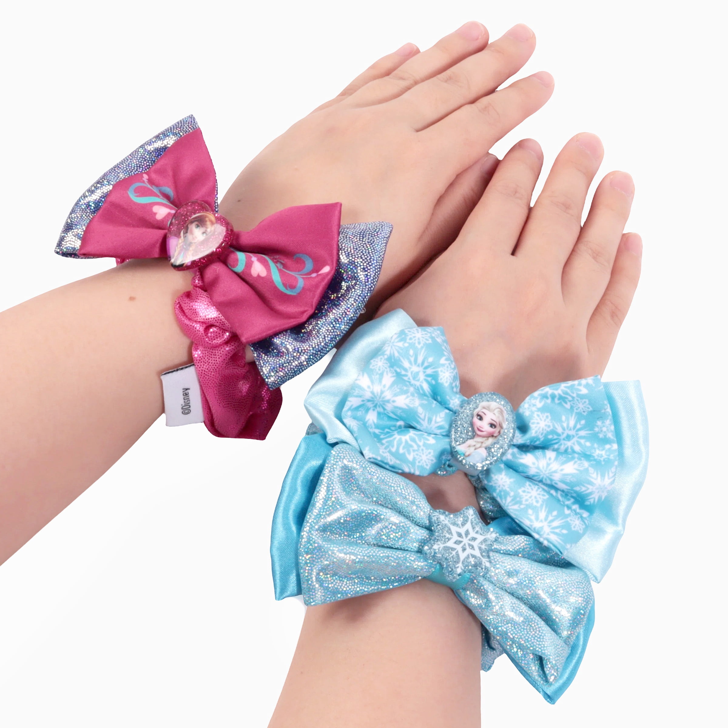Disney Frozen Girls Scrunchies 3 Pack Bow Hair Ties Back to School Gift