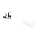 thumbnail image 5 of Elegante Juego De Figura De Ciervo Negro Y Cesta De Metal Para Colgar En La Pared, Ideal Para Sala De Estar, Estudio, Balcón, Cocina, Baño, Organizador De Decoración De Encimeras., 5 of 8