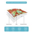 thumbnail image 4 of Quilt King Size Bedding Set, Red Tropical Plants Reversible Summer Quilt 3 Pieces, Country Summer Palm Leaves Flowers Lightweight Bedspreads Coverlets with 2 Pillow Shams for All Seasons, 4 of 5