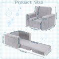 thumbnail image 2 of Sofá y silla para niños pequeños Sofá convertible SLIGUY con funda de sherpa, 2 of 6