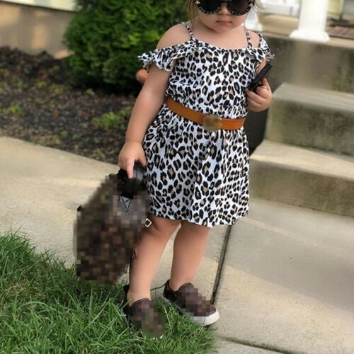 Leopard dress baby girl 2025