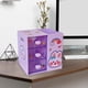 thumbnail image 3 of Joyero compacto con cajón para maquillaje, ideal para el dormitorio y el escritorio. Violeta, 3 of 5