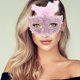 thumbnail image 5 of Ofertas Únicas 1 Pc Máscara de Fiesta de Medio Rostro con Patrón de Dragón para Fiesta de Máscaras Rosa, 5 of 5