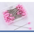 thumbnail image 1 of 2 sets Mixed Colors Sewing Patchwork Pins Flower Head Pins Sewing DIY Tool Needle Arts, 1 of 5