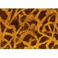 thumbnail image 1 of Ahgly Company Indoor Rectangle Abstract Yellow Modern Area Rugs, 2' x 3', 1 of 4