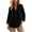 Black(Womens Tops), variant on Womens Long Sleeve Shirts Cotton Linen V-Neck Button Down Tunic Tops with Pocket Casual Loose Blouses