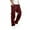 Wine, variant on Njagoc3 Mens Loose Fit Cargo Pants, Solid Color, Multiple Pockets, Durable Fabric, Perfect for Outdoor Activities and Casual Wear