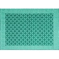 thumbnail image 1 of Ahgly Company Indoor Rectangle Abstract Turquoise Blue Contemporary Area Rugs, 7' x 9', 1 of 4