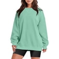 thumbnail image 7 of CONFREE Oversized Sweatshirts For Women Long Sleeve Ladys Sport Sweatshirt Solid Color Soft Spring Fall Clothes Shirts, 7 of 7