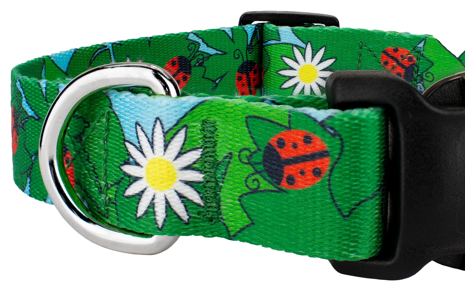 Country Brook Petz® Ladybug Picnic Everyday Dog Collar and Leash, Large
