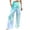 j22-Green, variant on Womens Casual Palazzo Pants Tie Dye Print Elastic Waist Baggy Wide Leg Pants With Pockets Ladies Autumn Everyday Trousers,L