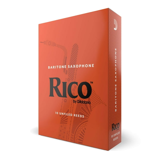 Rico by D'Addario Anches de Saxophone Baryton, Force 3.5, Lot de 10
