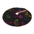 thumbnail image 2 of Bingfone Christmas Tree Skirt Mat Christmas Decoration Interior 48"-Butterfly, 2 of 8