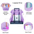 thumbnail image 4 of Bolsa de tejer, mochila Leudes, organizadora de almacenamiento de hilo, color morado, 4 of 6
