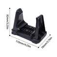 thumbnail image 7 of Elowen Bike Wall Storage Rack Wall Mounted Bike Rack Adjustable Vertical Bike Storage Rack Garage Bike Hanger Indoor Bike Wall Mount Holds Up to 60Lbs for Garage Home Office Black ABS Plastic, 7 of 7
