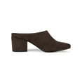 thumbnail image 3 of BLISSFUL STEP Women's Slides Block High Heels Slip on Pointed Toe Slide Mules Coffee 8.5, 3 of 7