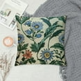thumbnail image 2 of Shiartex   Sage Green Blue Floral Pillow Covers Spring Flower Leaves Print Decorative Throw Pillow Cases Outdoor Farmhouse Decoration for Sofa Couch Bed White, 2 of 5