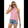 thumbnail image 1 of Camiseta Sin Mangas con Lazo Colgante en Color Liso, Rosa, Talla XXL, 1 of 9