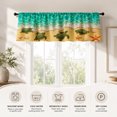 thumbnail image 3 of AshasdS Beach Turtle Window Valance Ocean Theme Curtain Valance Coastal Style Decorative Kitchen Window Treatment Home Decor, 3 of 5