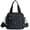Black, variant on BadPiggies Nylon Crossbody Bag for Women Multi Pockets Waterproof Handbag Messenger Purses Travel Shoulder Bag - Gray